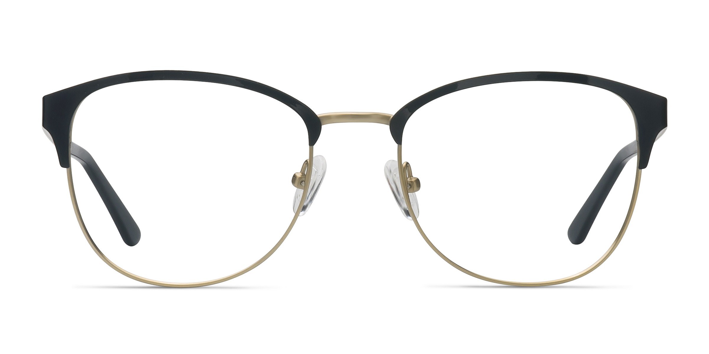 The Moon Square Black Golden Full Rim Eyeglasses | Eyebuydirect