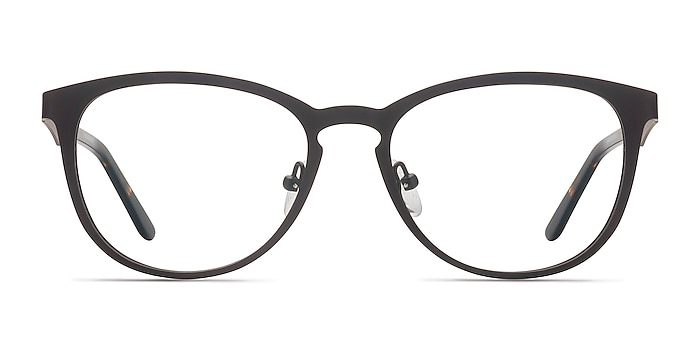 Neta Matte Gray Metal Eyeglass Frames from EyeBuyDirect