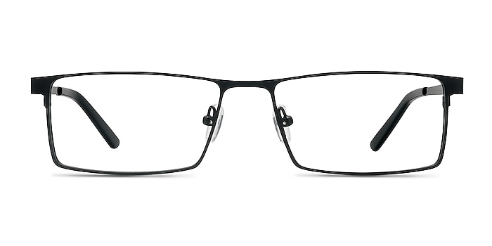 Herald Black Metal Eyeglass Frames from EyeBuyDirect