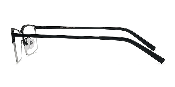 Vega Noir Métal Montures de lunettes de vue d'EyeBuyDirect