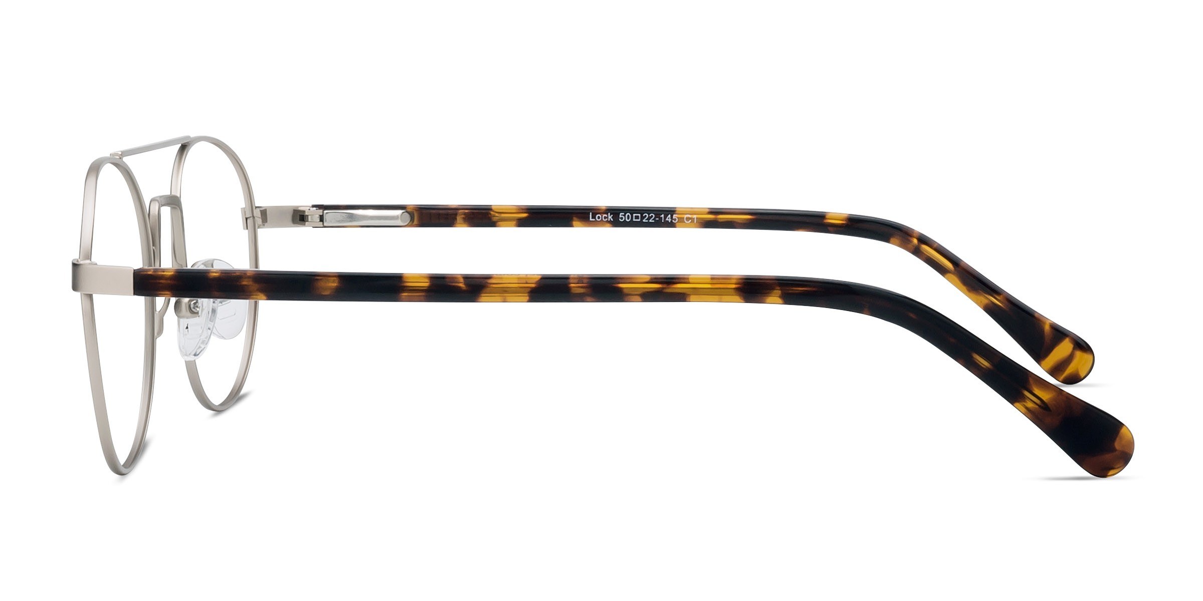 Lock Aviator Light Golden Full Rim Eyeglasses Eyebuydirect