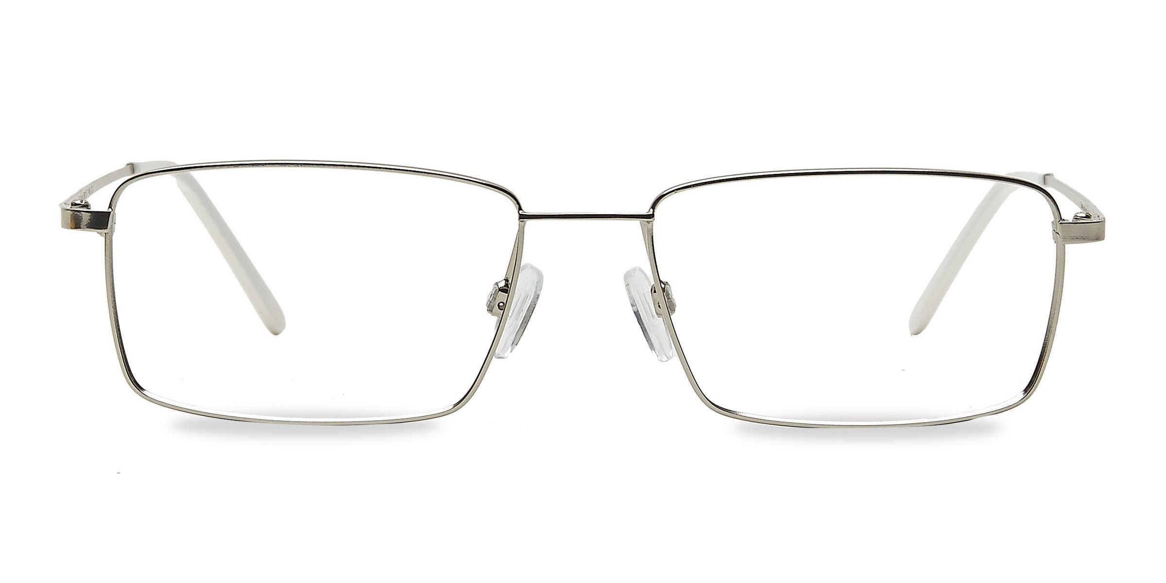 Falcon Rectangle Silver Full Rim Eyeglasses | Eyebuydirect
