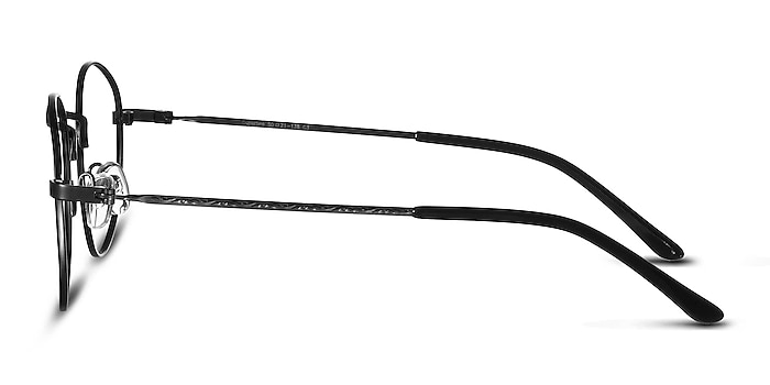 Cupertino Noir Métal Montures de lunettes de vue d'EyeBuyDirect