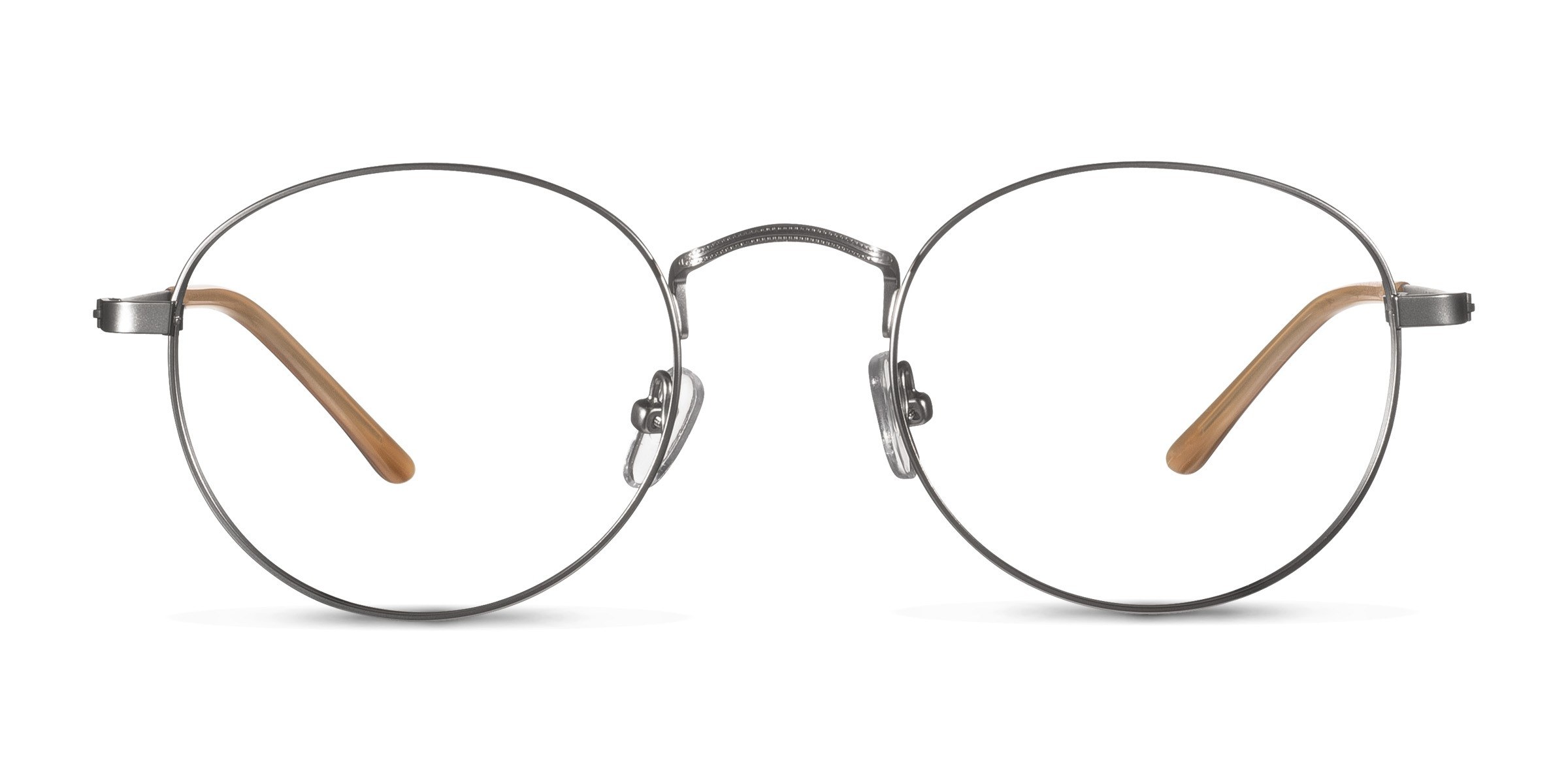 Cupertino Round Silver Full Rim Eyeglasses Eyebuydirect