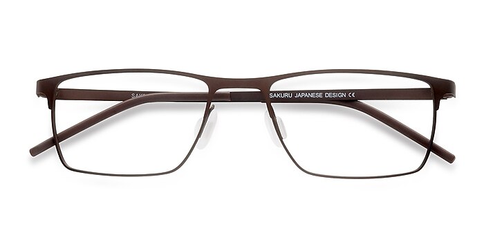 Brown SAK350 -  Metal Eyeglasses