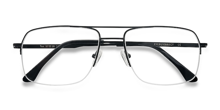 Black Tux -  Metal Eyeglasses