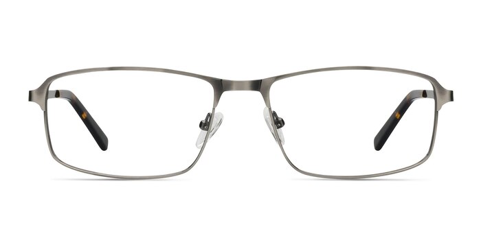 Capacious Gunmetal Silver Métal Montures de lunettes de vue d'EyeBuyDirect