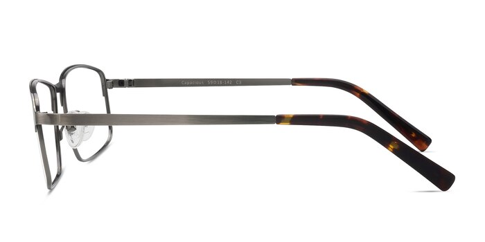 Capacious Gunmetal Silver Métal Montures de lunettes de vue d'EyeBuyDirect
