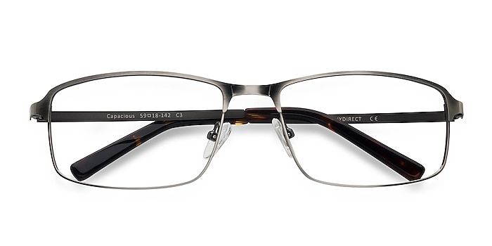 Gunmetal Silver Capacious -  Metal Eyeglasses