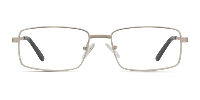 Parcel Matte Silver Acetate Eyeglass Frames from EyeBuyDirect