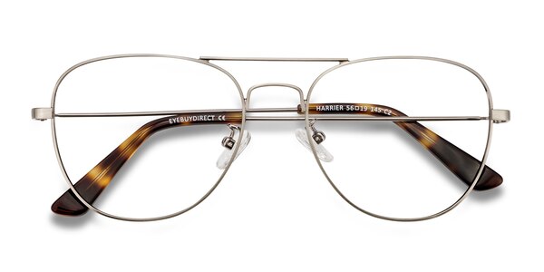 Harrier prescription eyeglasses (Gunmetal) - 18421 - Eyeglasses Representing the classic aviator shape. Harrier is sku 18421