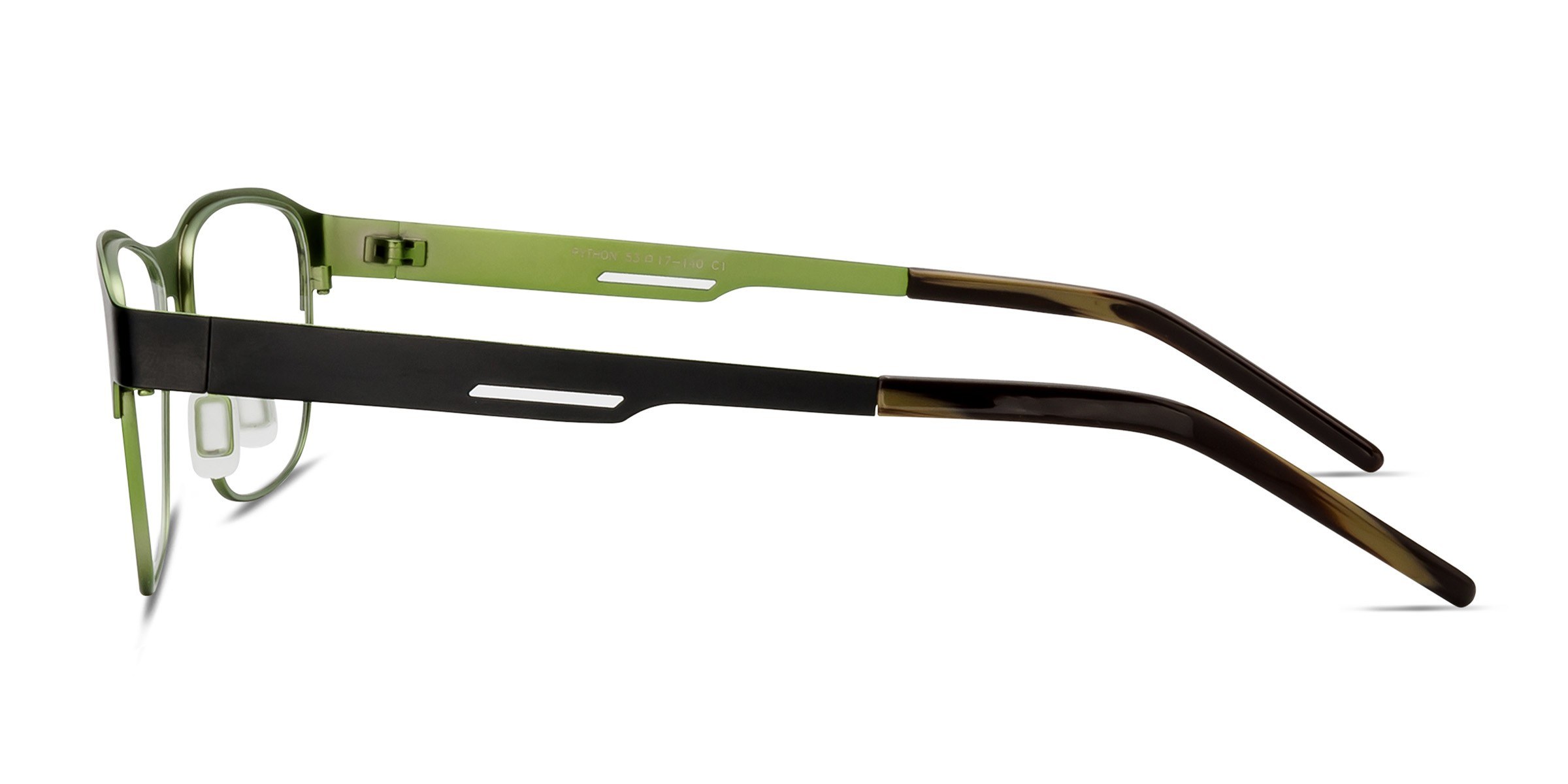 Python Rectangle Black Full Rim Eyeglasses | Eyebuydirect