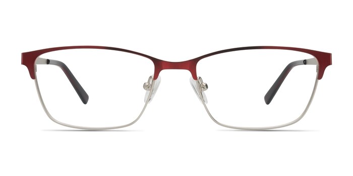 Cascade Red Metal Eyeglass Frames from EyeBuyDirect