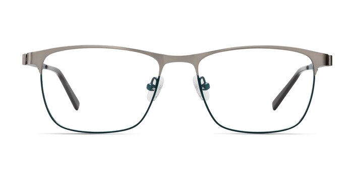 Pinion Gunmetal Metal Eyeglass Frames from EyeBuyDirect