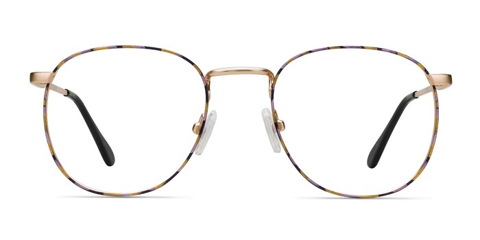 Blossom Floral Golden Metal Eyeglass Frames from EyeBuyDirect
