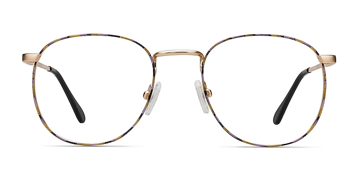 Blossom Floral Golden Métal Montures de lunettes de vue d'EyeBuyDirect