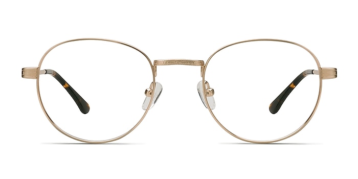 Belleville Doré Métal Montures de lunettes de vue d'EyeBuyDirect