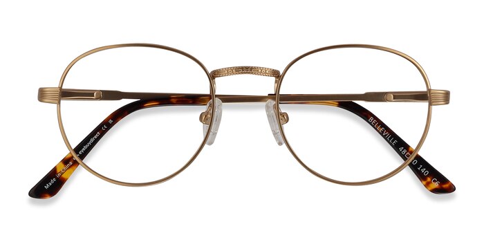Golden Belleville -  Vintage Metal Eyeglasses