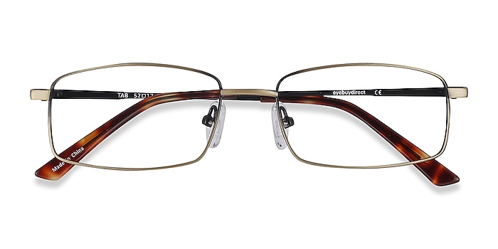 Bronze Tab -  Lightweight Metal Eyeglasses