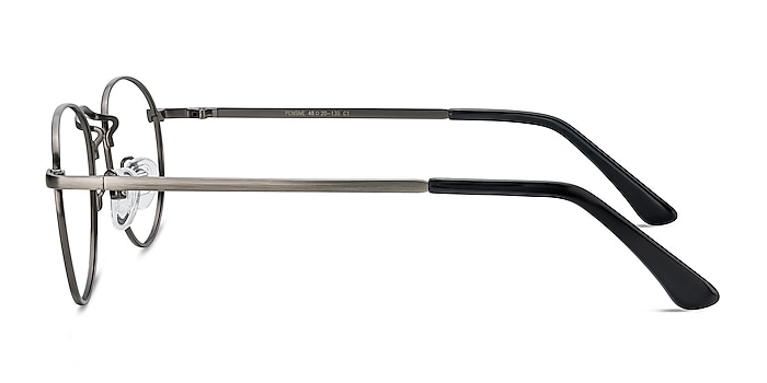Pensive Gunmetal Metal Eyeglass Frames from EyeBuyDirect