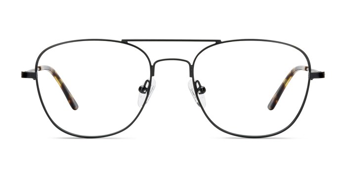 Captain Noir Métal Montures de lunettes de vue d'EyeBuyDirect