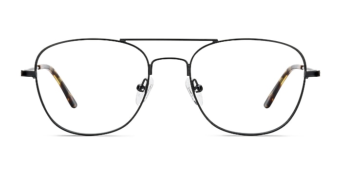 Captain Noir Métal Montures de lunettes de vue d'EyeBuyDirect