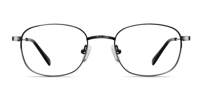 Caesar Gunmetal Metal Eyeglass Frames from EyeBuyDirect