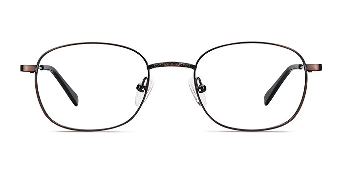 Caesar Aubergine Metal Eyeglass Frames from EyeBuyDirect