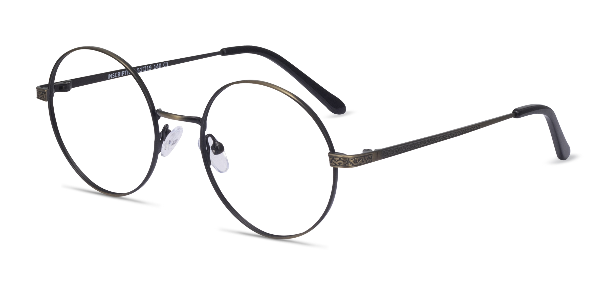 Inscription Round Bronze Full Rim Eyeglasses Eyebuydirect Canada
