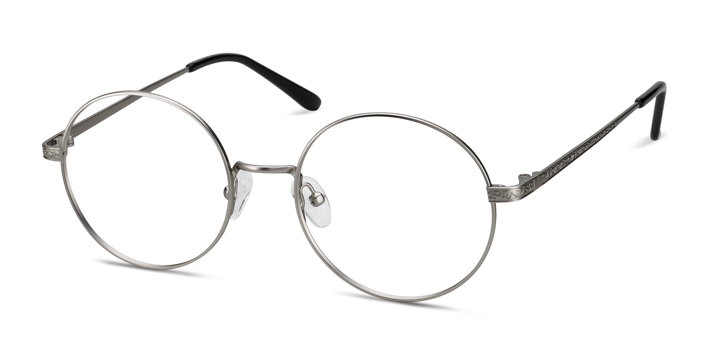 Inscription Round Silver Full Rim Eyeglasses Eyebuydirect