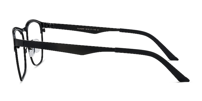 Foundry Black Metal Eyeglass Frames from EyeBuyDirect