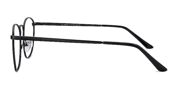 St Michel Noir Métal Montures de lunettes de vue d'EyeBuyDirect