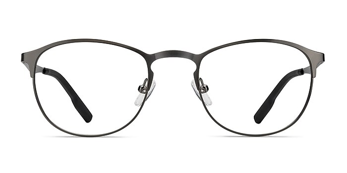 Function Gunmetal Metal Eyeglass Frames from EyeBuyDirect