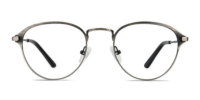 Wrap Gunmetal Metal Eyeglass Frames from EyeBuyDirect