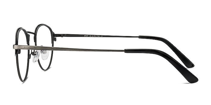 Wrap Gunmetal Metal Eyeglass Frames from EyeBuyDirect