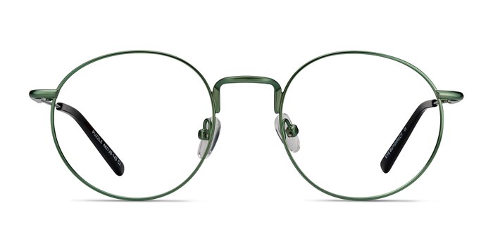 Puzzle Green Metal Eyeglass Frames from EyeBuyDirect