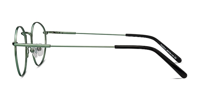 Puzzle Green Metal Eyeglass Frames from EyeBuyDirect
