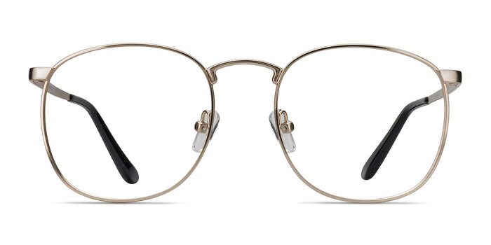 Closer Silver Metal Eyeglass Frames from EyeBuyDirect