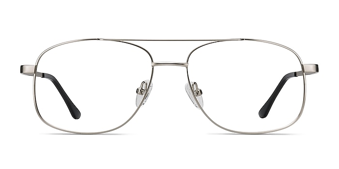 Chronicles Silver Metal Eyeglass Frames from EyeBuyDirect