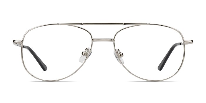 Tasker Argenté Métal Montures de lunettes de vue d'EyeBuyDirect
