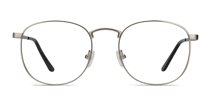 St Michel Silver Metal Eyeglass Frames from EyeBuyDirect
