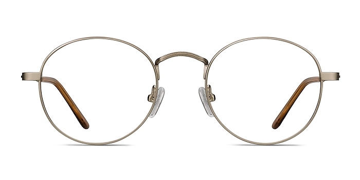 Cupertino Silver Metal Eyeglass Frames from EyeBuyDirect