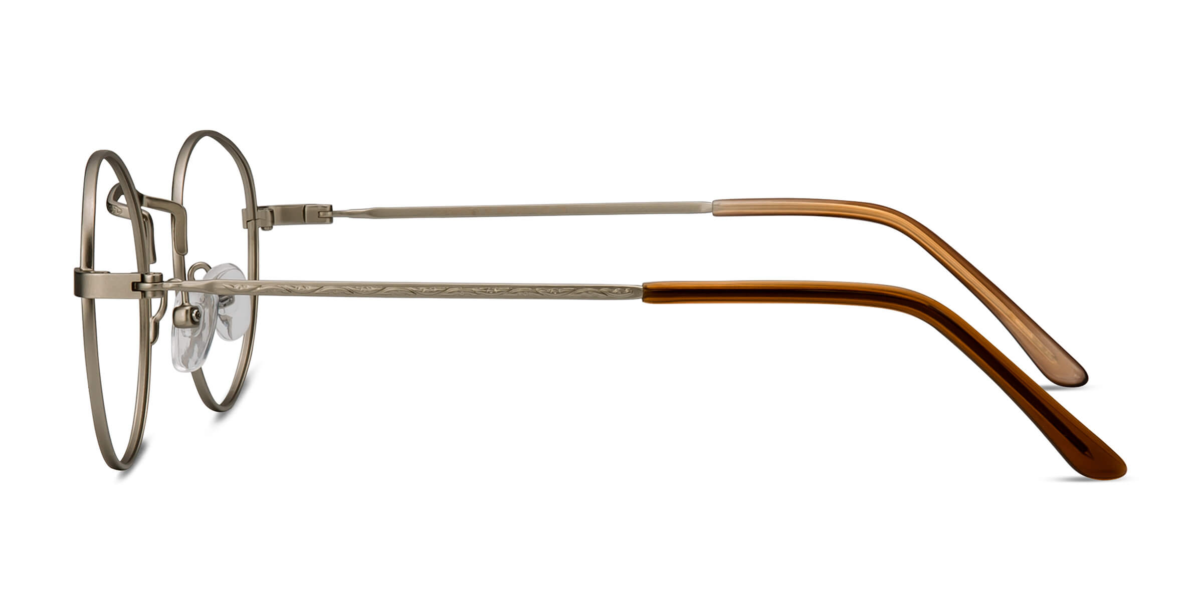 Cupertino Round Silver Full Rim Eyeglasses Eyebuydirect