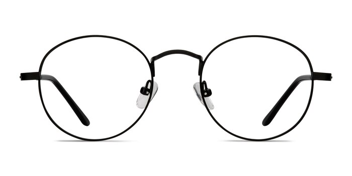 Cupertino Noir Métal Montures de lunettes de vue d'EyeBuyDirect