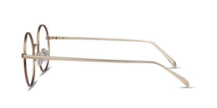 Synapse Brown Metal Eyeglass Frames from EyeBuyDirect