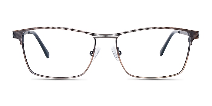 Caliber Brown Metal Eyeglass Frames from EyeBuyDirect