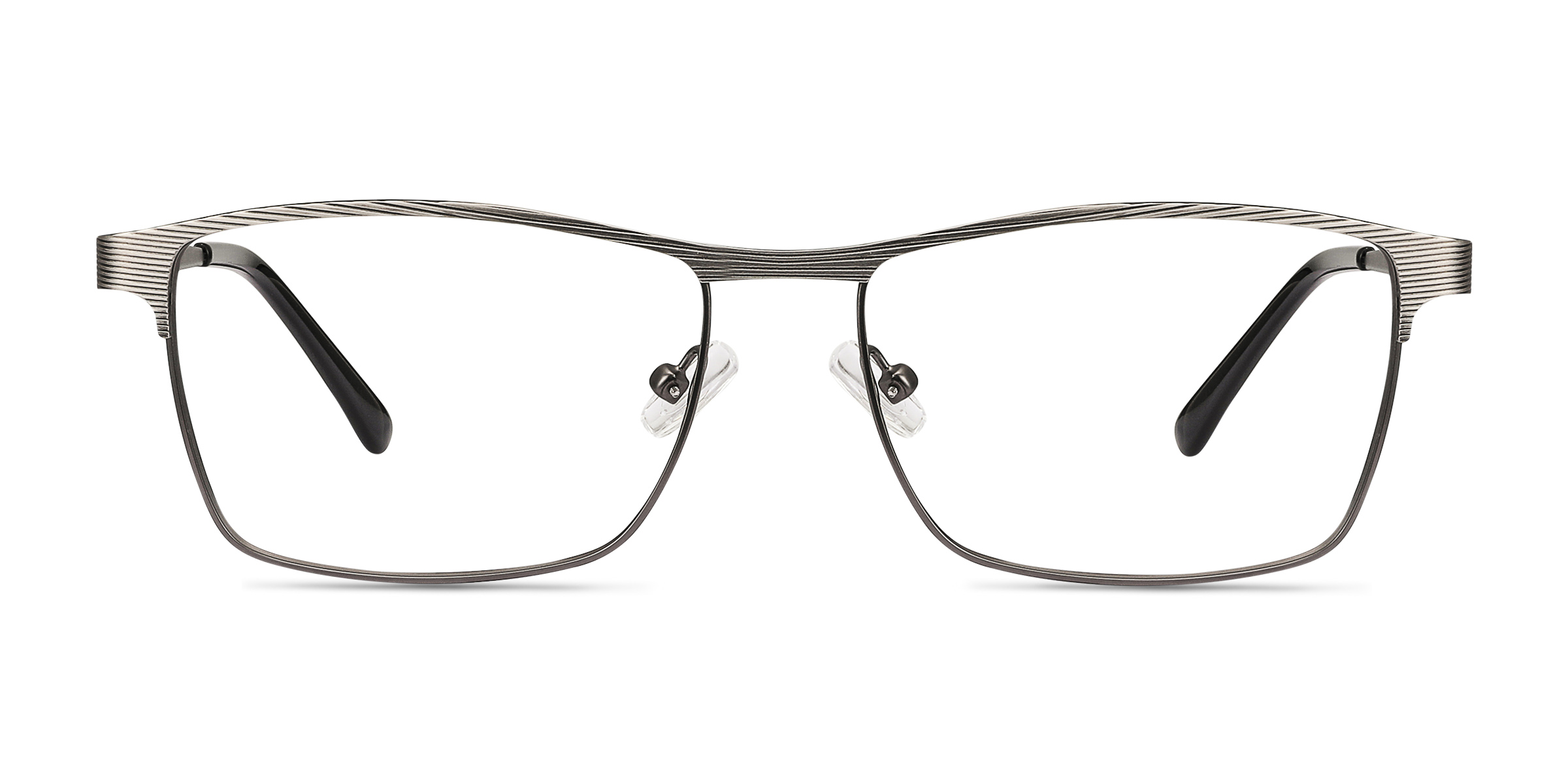 Caliber Rectangle Gunmetal Glasses For Men Eyebuydirect 