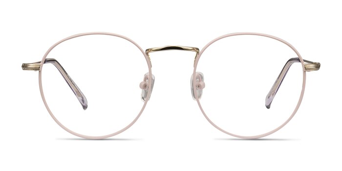 Wistful Matte Pink Metal Eyeglass Frames from EyeBuyDirect