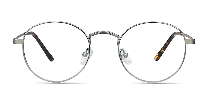 Cupertino Frost Blue Métal Montures de lunettes de vue d'EyeBuyDirect