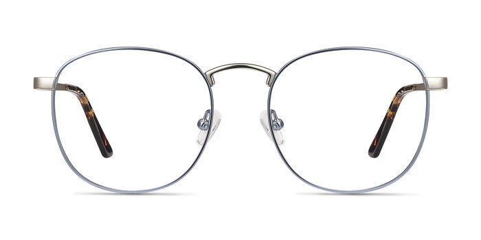 St Michel Frost Blue Métal Montures de lunettes de vue d'EyeBuyDirect